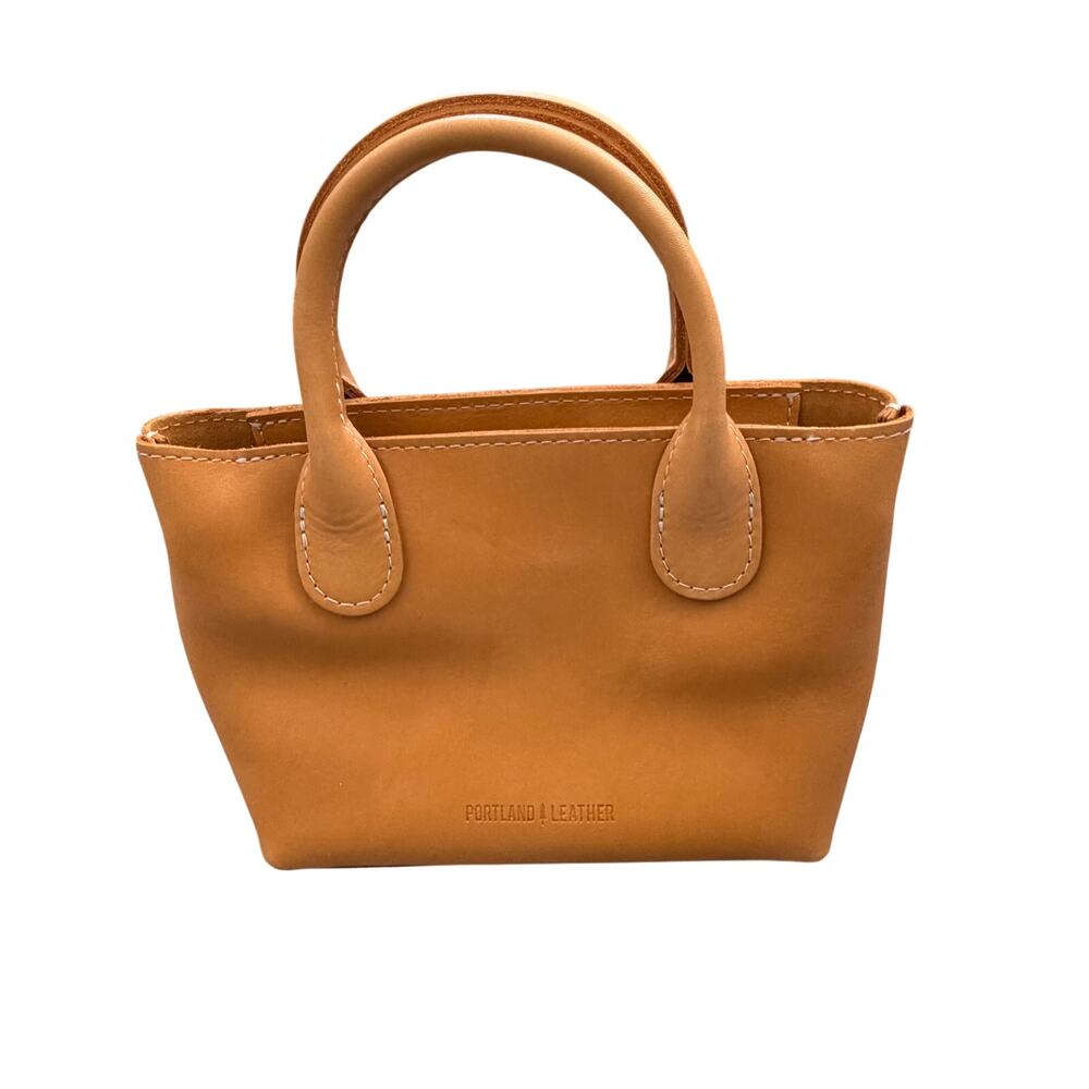 Portland Leather Folklore Small Raindrop Snap Bag Sunflower Yellow w/ Flowers - Picture 4 of 14